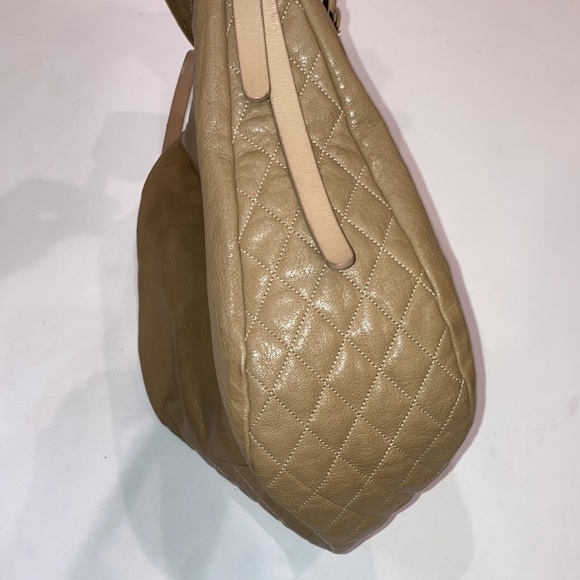 Jimmy Choo Chain Biker Hobo Bag Tan Leather - Picture 5 of 15